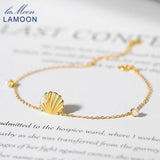 925 Silver Bracelet Freshwater Pearl Shell 14K Plated Fine Jewelry Gift