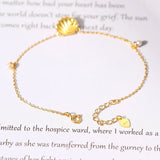 925 Silver Bracelet Freshwater Pearl Shell 14K Plated Fine Jewelry Gift