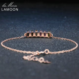 925 Silver Bracelet MultiColor Tourmaline Gemstone 18K Rose Plated