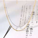 925 Silver Beads Chain Choker Necklace NL023