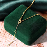 925 Silver Beads Chain Choker Necklace NL023