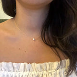 925 Silver Mini Pearl Pendant Necklace NL039