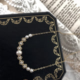 925 Silver Pearls Necklace for Women Vintage Jewelry