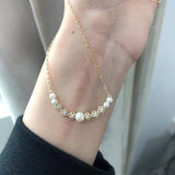 925 Silver Pearls Necklace for Women Vintage Jewelry