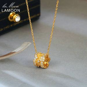 925 Silver Necklace Star CZ Diamond Pendant Light Plated Jewelry