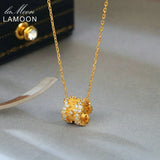 925 Silver Necklace Star CZ Diamond Pendant Light Plated Jewelry