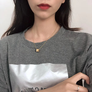 925 Silver Pendant Necklace Vintage Princess Collarbone Chain Jewelry