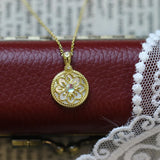 925 Silver Pendant Necklace Women Moonstone Fine Jewelry
