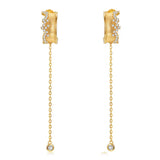 925 Silver Stars Drop Earrings Vintage Line Jewelry