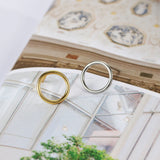 925 Silver Stud Earring for Women Yellow Circle Round Gift Jewelry