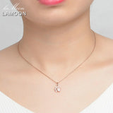 Women's Rose Gold Plated With Quartz Crystal Paw Jewelry Set