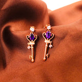Teardrop Amethyst Stud Earring 925 Silver 0.4ct