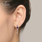 Teardrop Amethyst Stud Earring 925 Silver 0.4ct