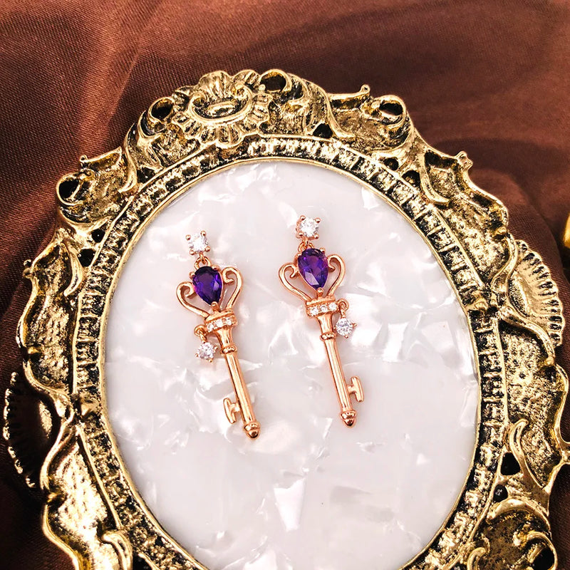 Teardrop Amethyst Stud Earring 925 Silver 0.4ct