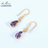 Amethyst Drop Earrings 925 Sterling Silver Jewelry