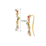 925 Silver Zircon Ear Cuffs for Women