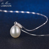 Freshwater Pearl 925 Sterling Silver Pendant Necklace 18K Rose Plated