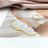 Freshwater Pearl Bracelet 925 Silver Woman 14k Plated Fine Jewelry Feather