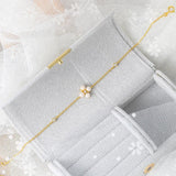 Freshwater Pearl Bracelet 925 Silver Charm Bracelets 14K Plated