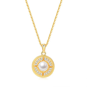 Freshwater Pearl Pendant Necklace 925 Sterling Silver Necklaces For Women