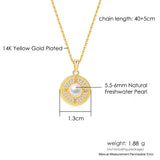 Freshwater Pearl Pendant Necklace 925 Sterling Silver Necklaces For Women