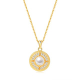 Freshwater Pearl Pendant Necklace 925 Sterling Silver Necklaces For Women