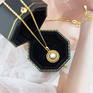 Freshwater Pearl Pendant Necklace 925 Sterling Silver Necklaces For Women