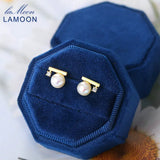 Freshwater Pearl Earrings 925 Sterling Silver Plated Fine Jewelry