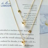 Freshwater Pearl Necklace Bowknot Butterfly Pendant 925 Sterling Silver Plated