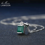 Green Chalcedony Pendant Necklace 925 Sterling Silver Jewelry