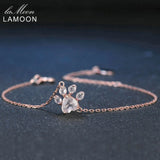 Natural Heart Pink Rose Quartz 925 Silver Bracelet