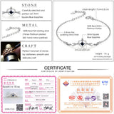 LAMOON S925 Charm Bracelets for Women Heart Crow Princess Bangles