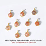 Sunstone Pendant 925 Silver Necklace 14K Plated