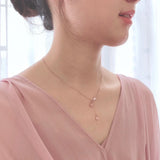 Sakura Silver Pendant Necklace 18K Plated