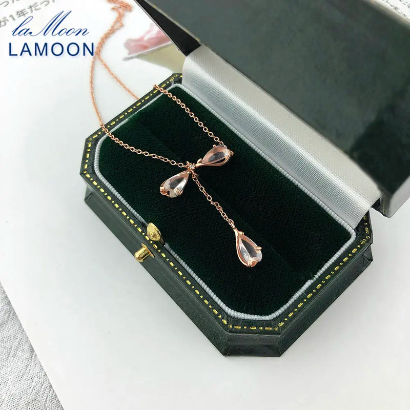 Sakura Silver Pendant Necklace 18K Plated