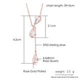 Sakura Silver Pendant Necklace 18K Plated