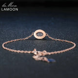 Natural Oval Pink Rose Quartz 925 Silver Charm Bracelet