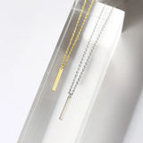 925 Sterling Silver Thin Link Chain Necklace NL043
