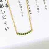 925 Silver Necklace Natural Diopside Gemstone 14K Plated Fine Jewelry