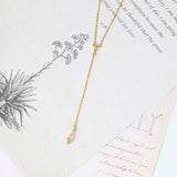 925 Silver Necklace Diamond Crystal Pendant 14K Plated Jewelry