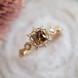 Vintage Bijou Ring Women Cubic Zircon 925 Silver Plated Fine Jewelry Snow Ring