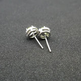 925 Silver Peridot Stud Earrings Women's Birthday Gift Jewelry