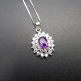 925 Silver Amethyst Pendant Women's Jewelry Z050701AGZ