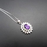 925 Silver Amethyst Pendant Women's Jewelry Z050701AGZ