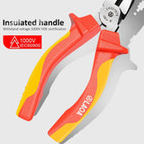 VDE Wire Cutters 6'' 7'' 8'' Insulated Combination Diagonal Needle Nose Pliers