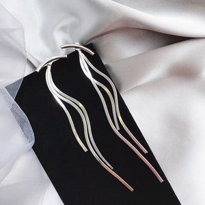 Vintage Tassel Drop Earrings, Geometric Jewelry