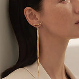 Vintage Tassel Drop Earrings, Geometric Jewelry