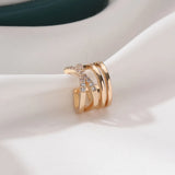 Multi-layer Cross Clip Earrings for Women - C Ear Cuff Jewelry