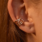Multi-layer Cross Clip Earrings for Women - C Ear Cuff Jewelry