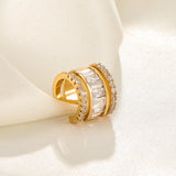 Zircon Clip Earrings for Women Men 1PC Creative Ear Cuff Non-Piercing Ear Clips